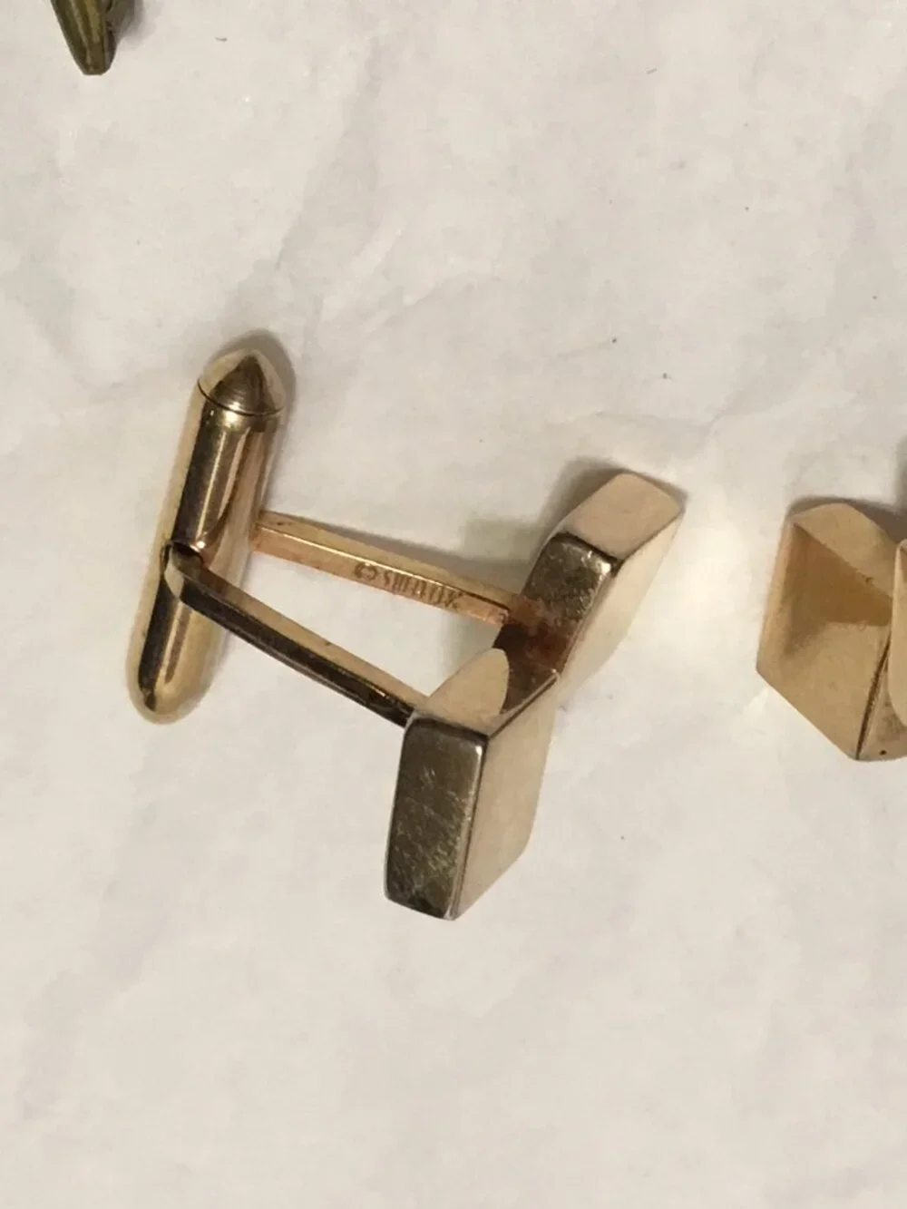 Lot of 4 vintage cuff links - Hickok & Swank, etc.